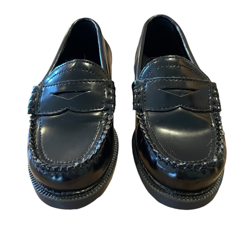 Little kid’s Faded Glory black Penny Loafers Size 9.5